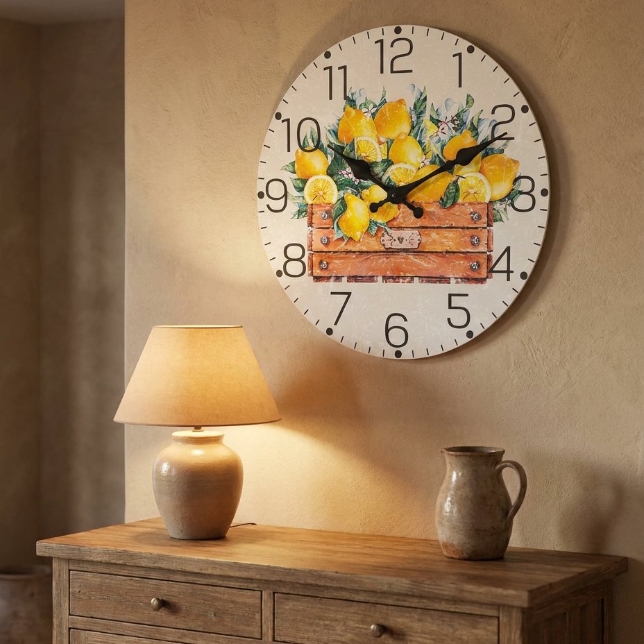 Horloge Murale Citron