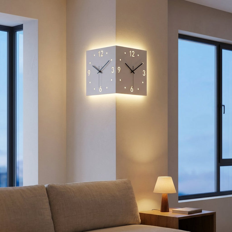 Horloge Murale Coin LED