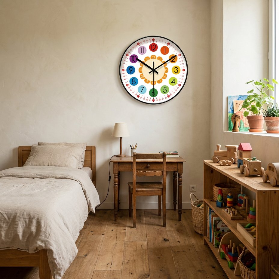 Horloge Murale Couleurs