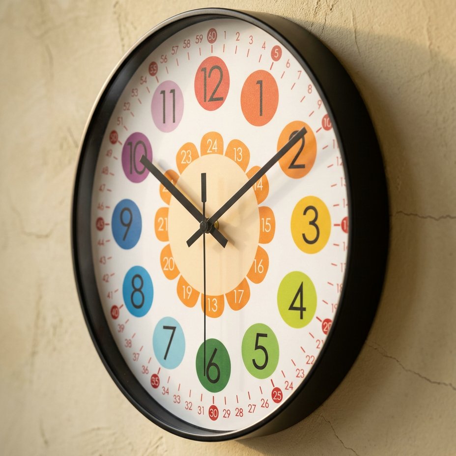 Horloge Murale Couleurs
