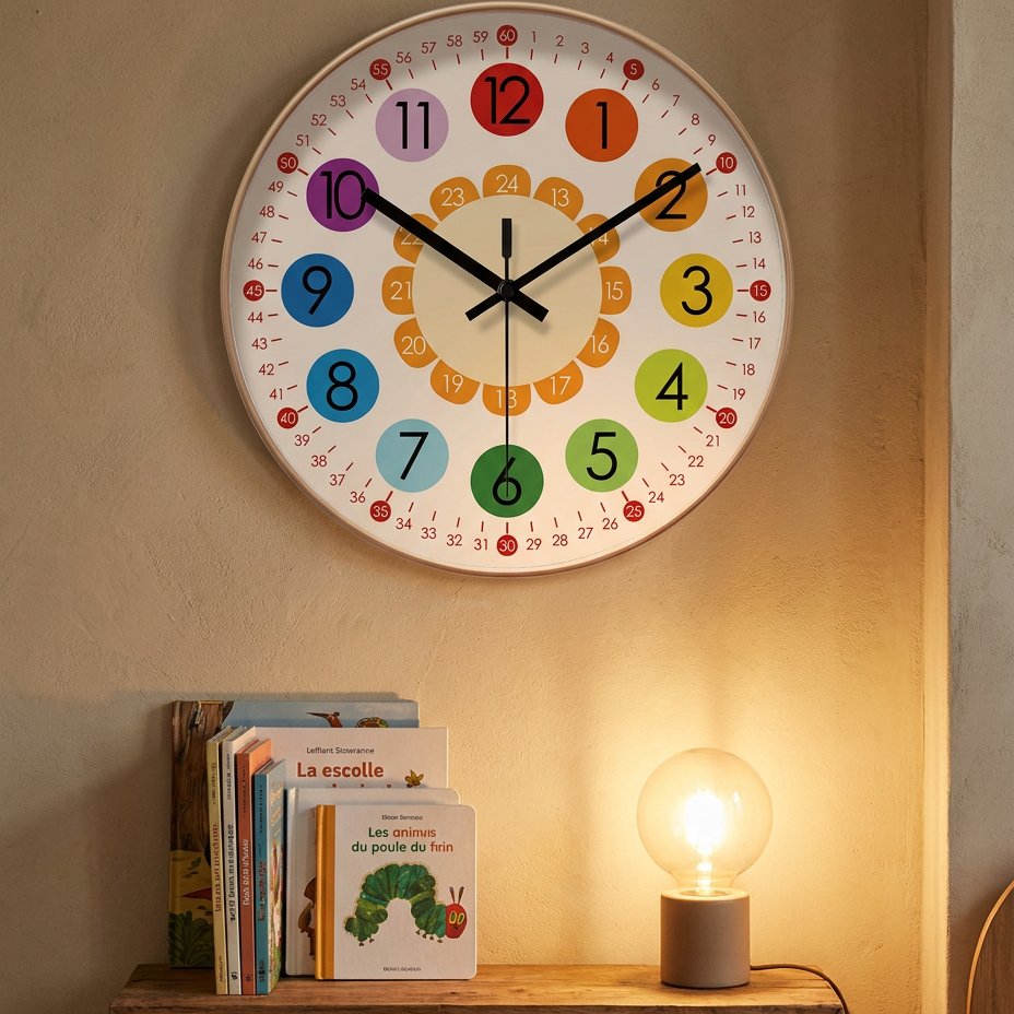 Horloge Murale Couleurs