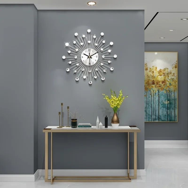 Horloge Murale Étoile Cristal