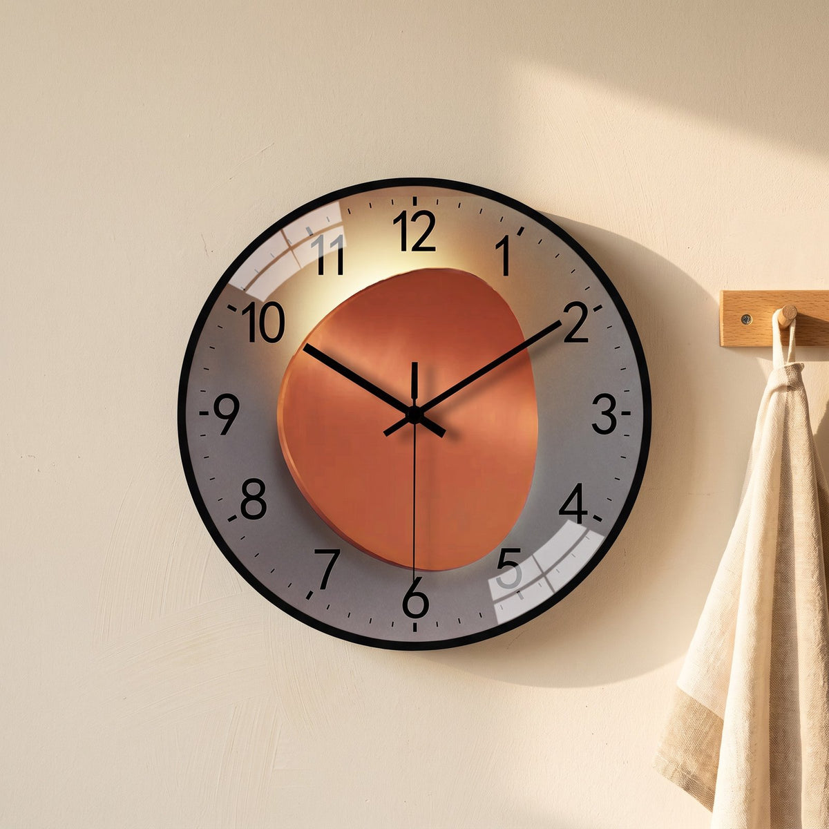 Horloge Murale Cuisine Silencieuse – mise en situation