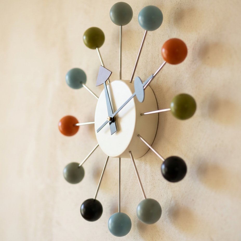 Horloge Murale Design Atomique