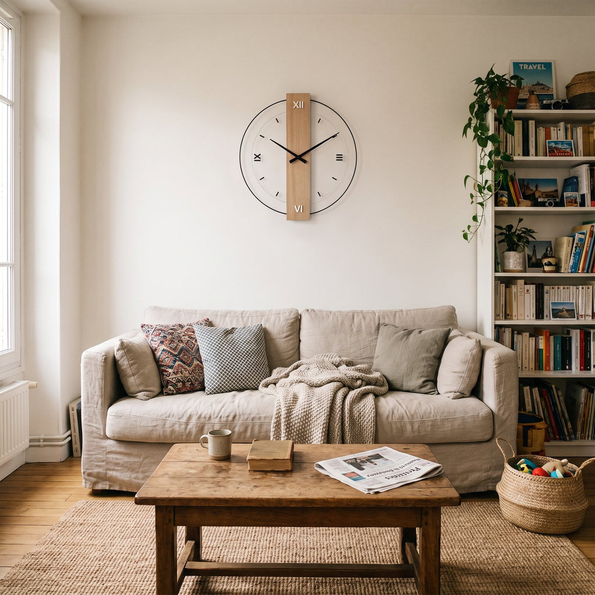Horloge Murale Design Bois