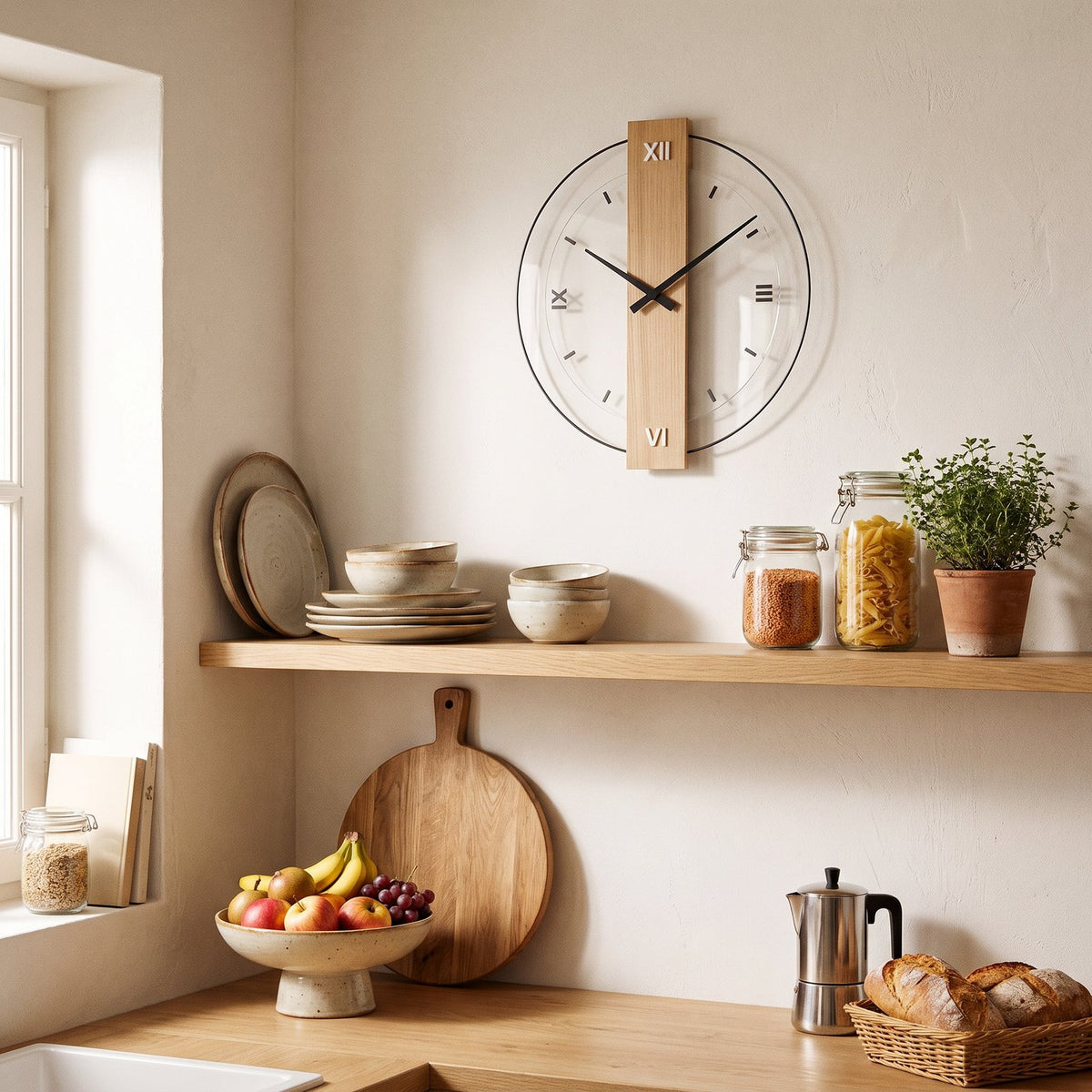 Horloge Murale Design Bois