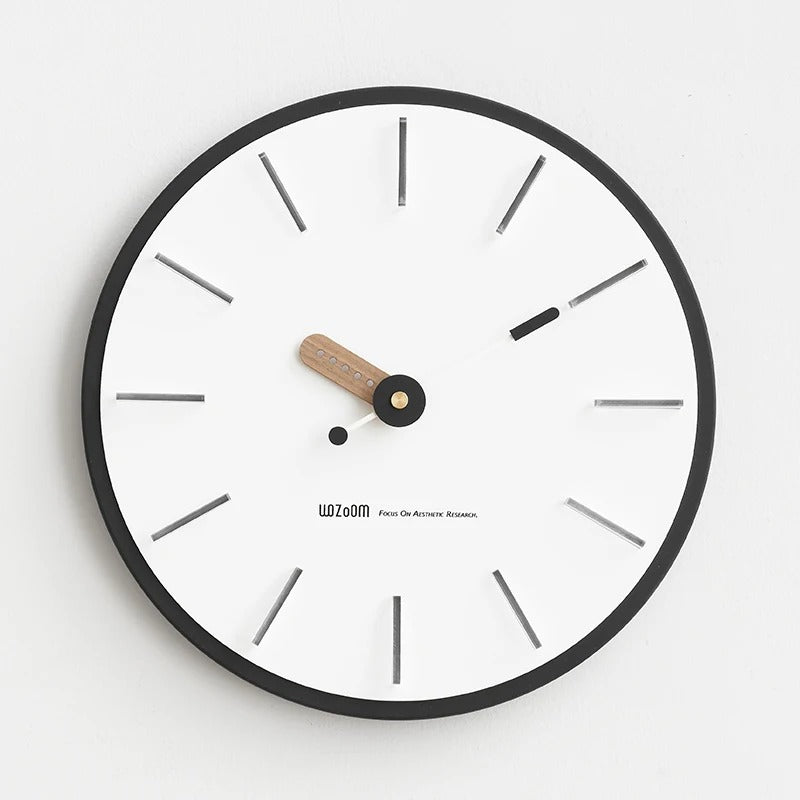 Horloge Murale Minimaliste Noir
