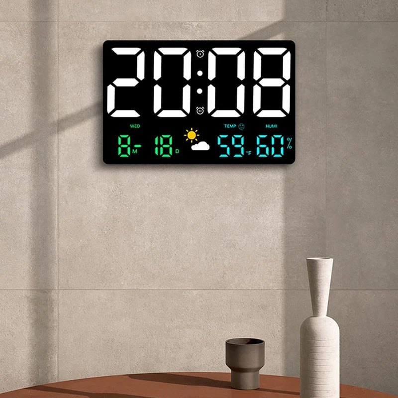 Horloge Murale Temps Numérique