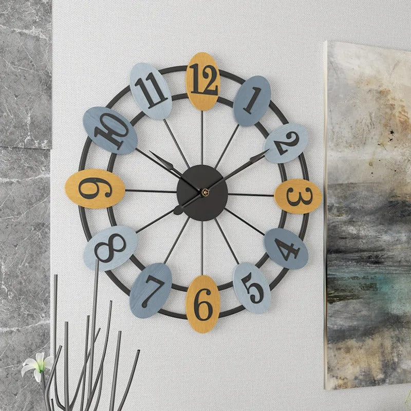 Horloge Murale Chiffres Ovale