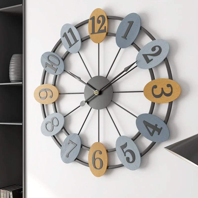 Horloge Murale Chiffres Ovale