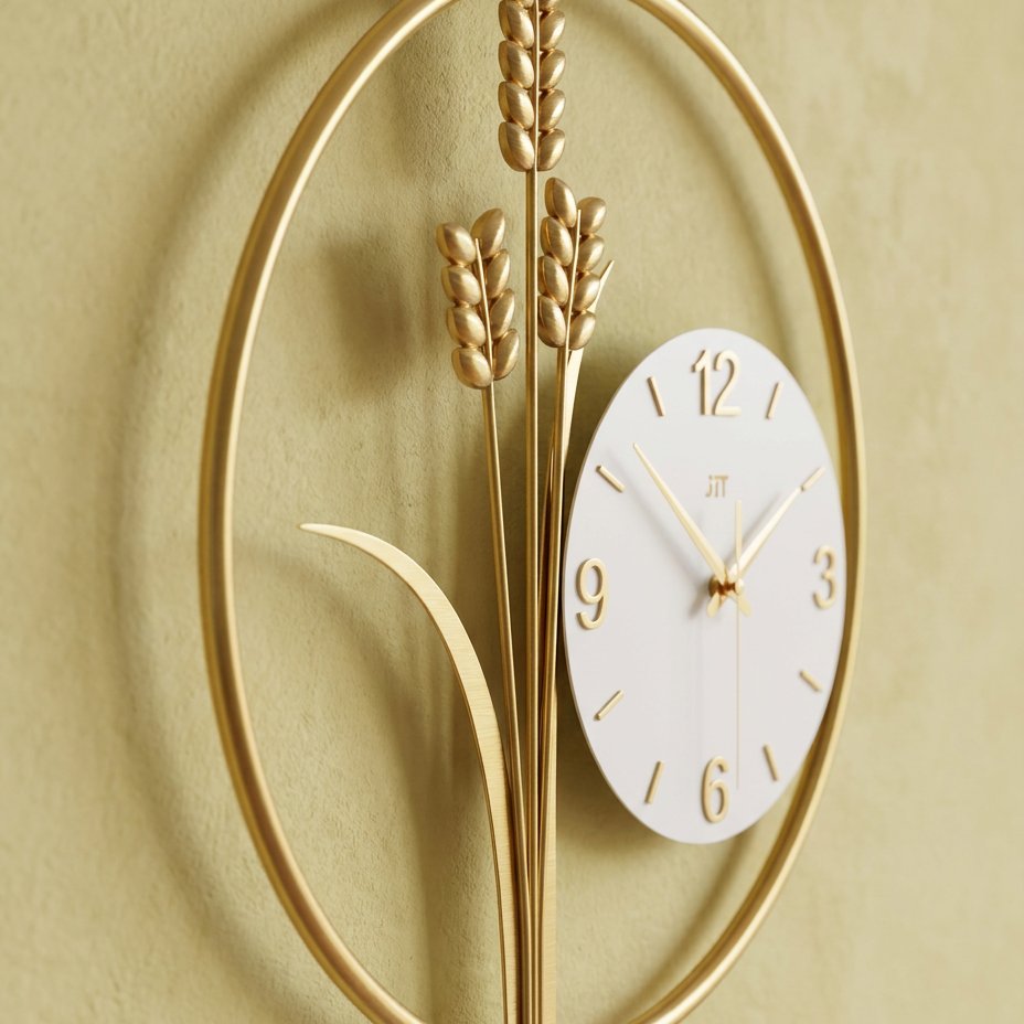 Horloge Murale Épi Doré