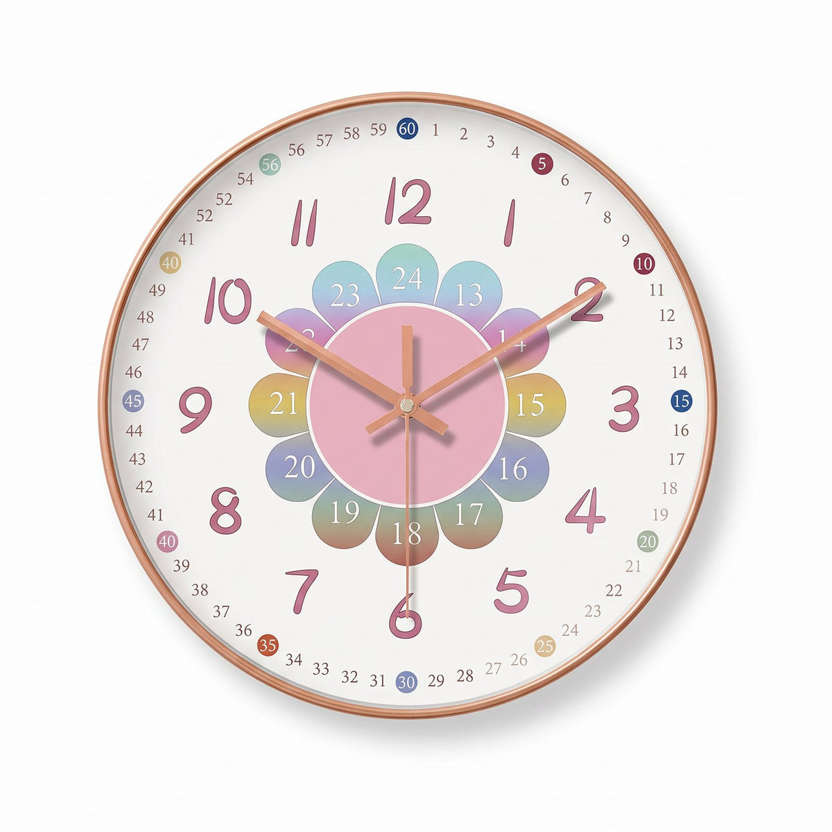Horloge Murale Fleur Enfant