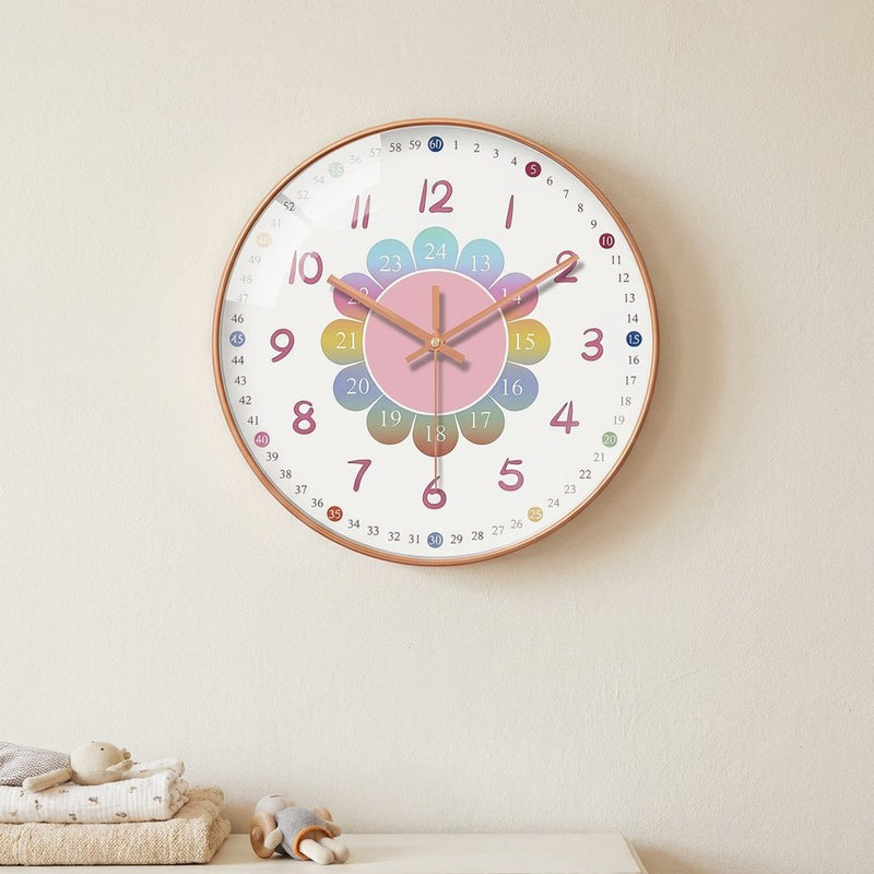 Horloge Murale Fleur Enfant
