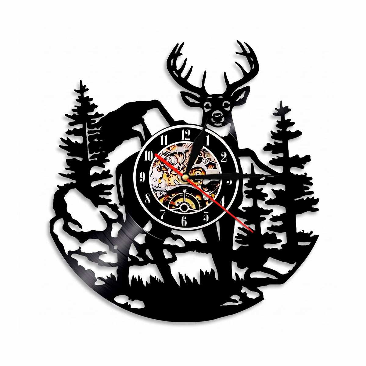 Horloge Murale Forêt Animale