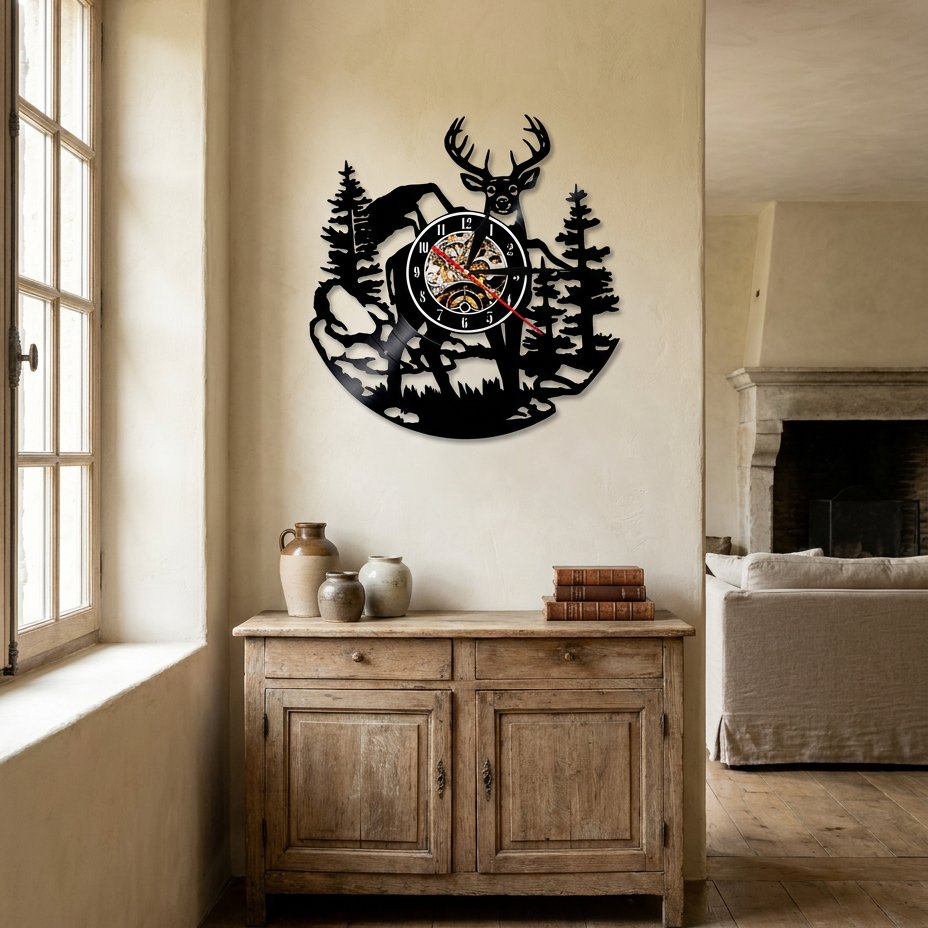 Horloge Murale Forêt Animale