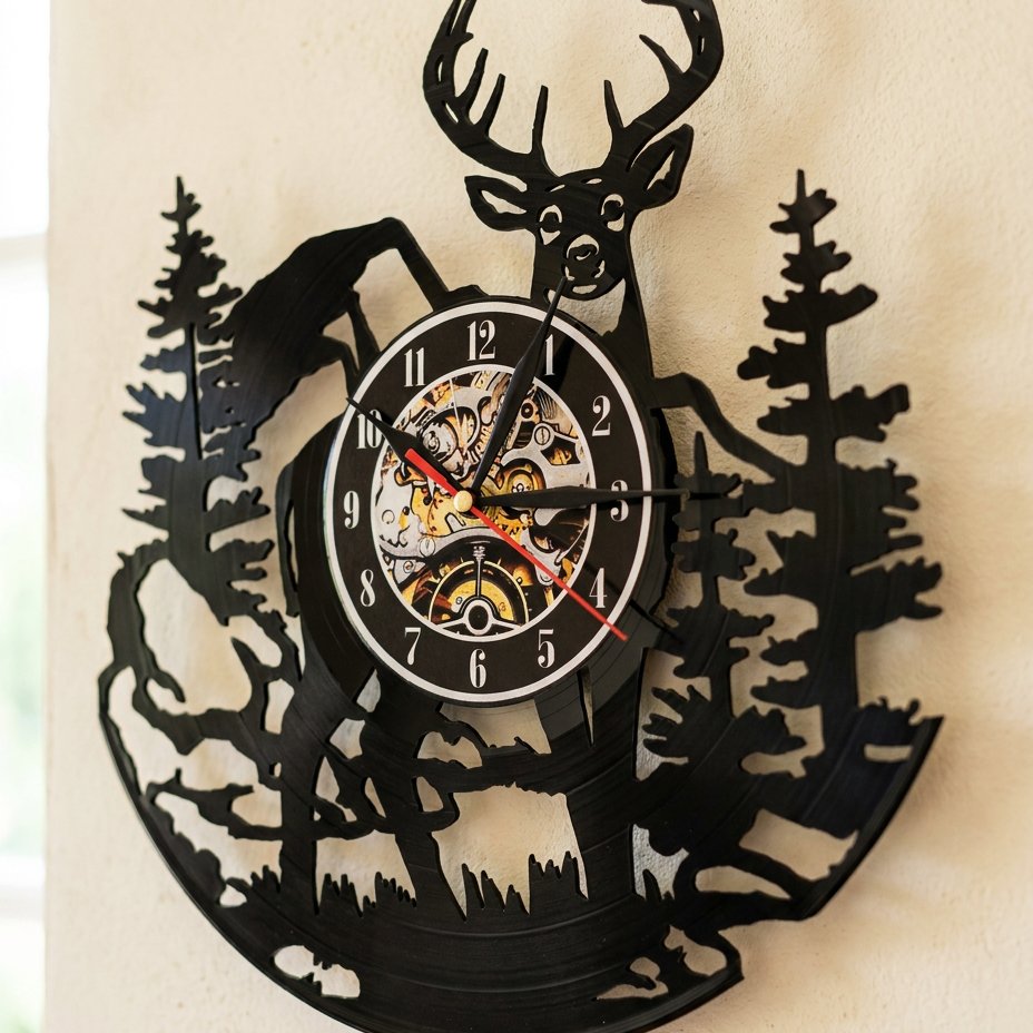 Horloge Murale Forêt Animale