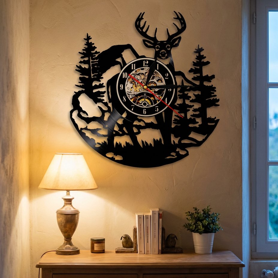 Horloge Murale Forêt Animale