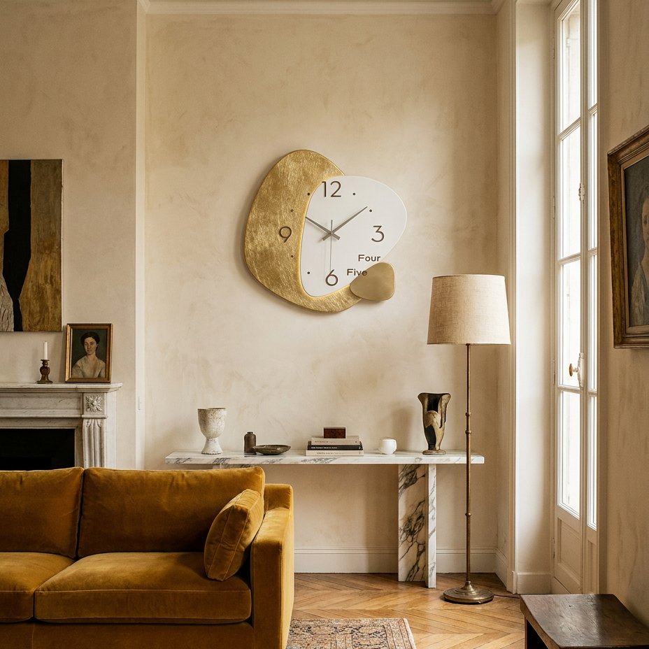 Horloge Murale Forme Abstraite
