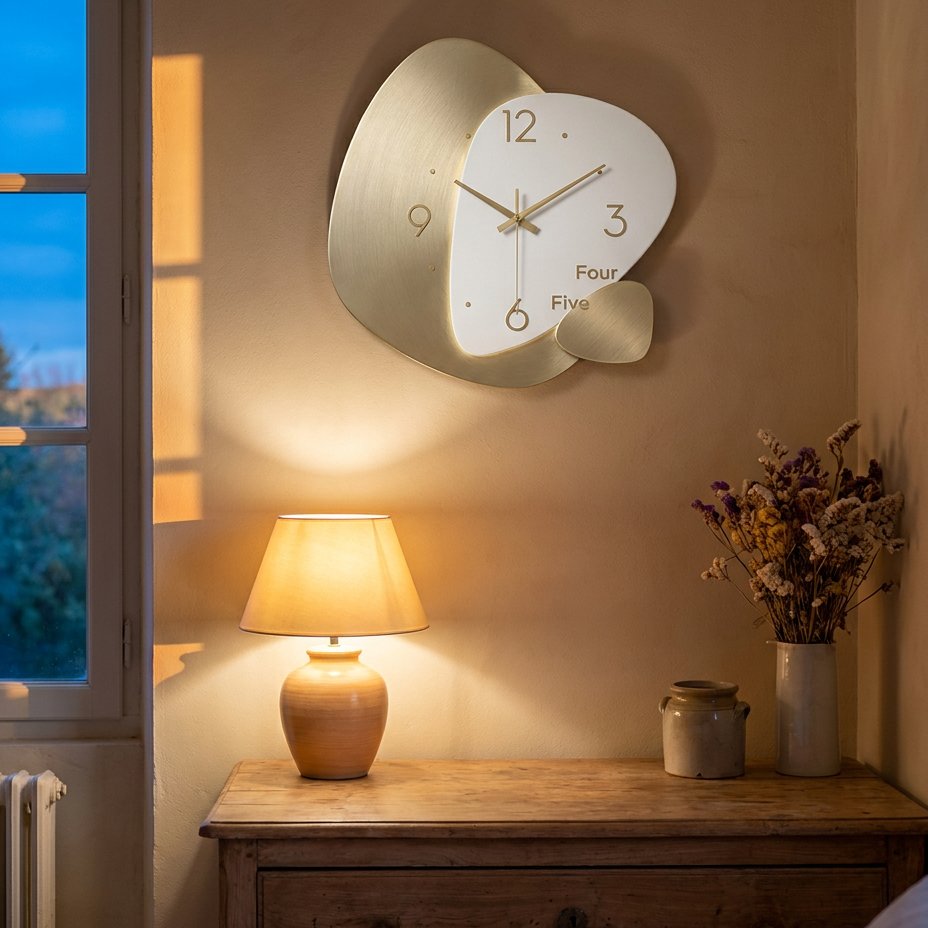 Horloge Murale Forme Abstraite