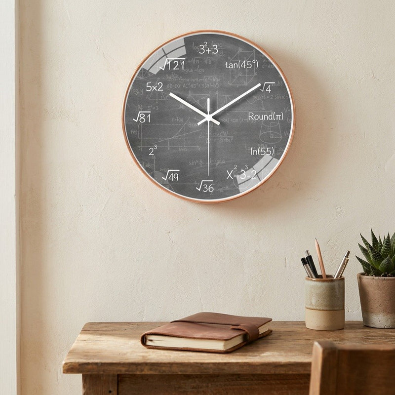 Horloge Murale Formules Mathématiques