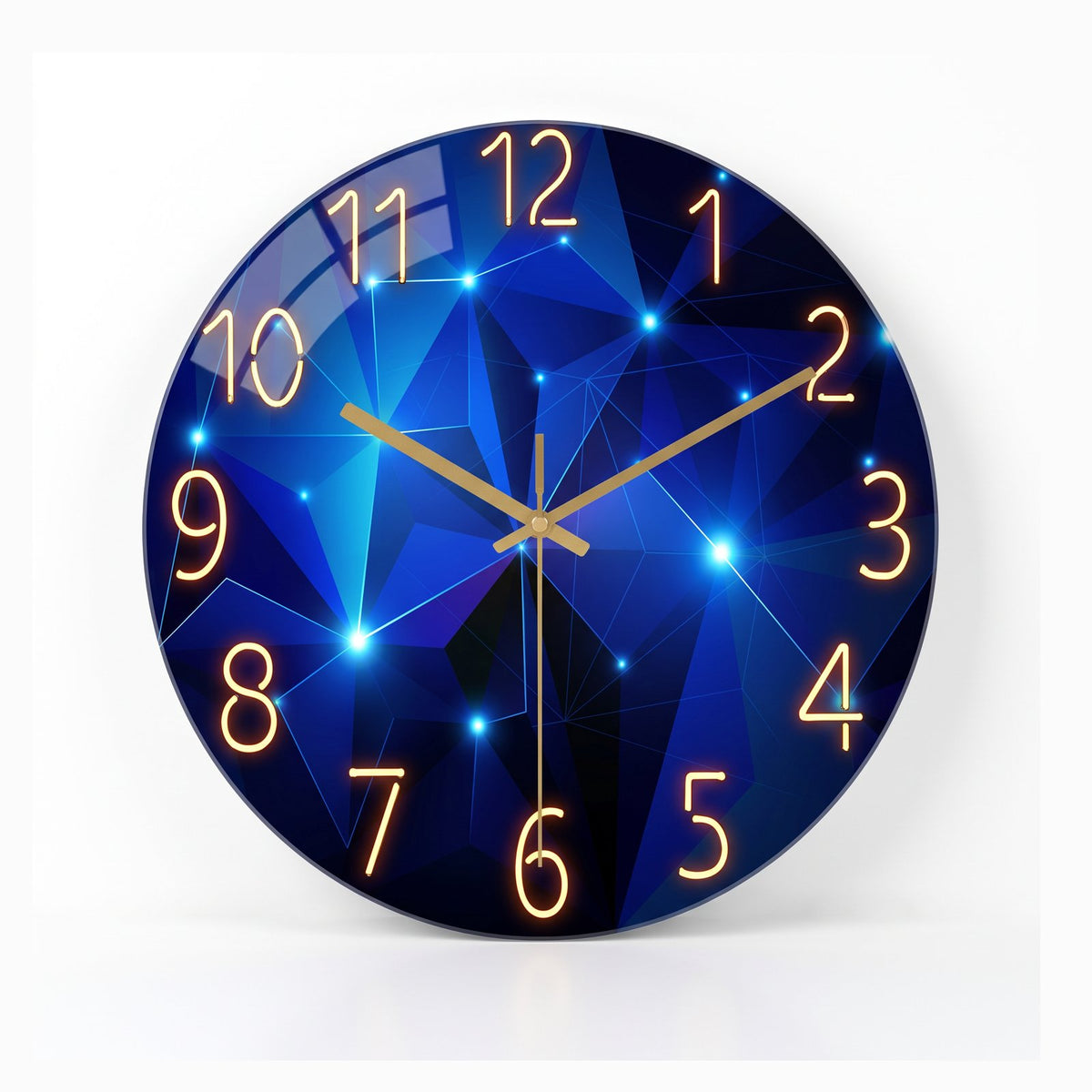 Horloge Murale Géométrique Lumineuse
