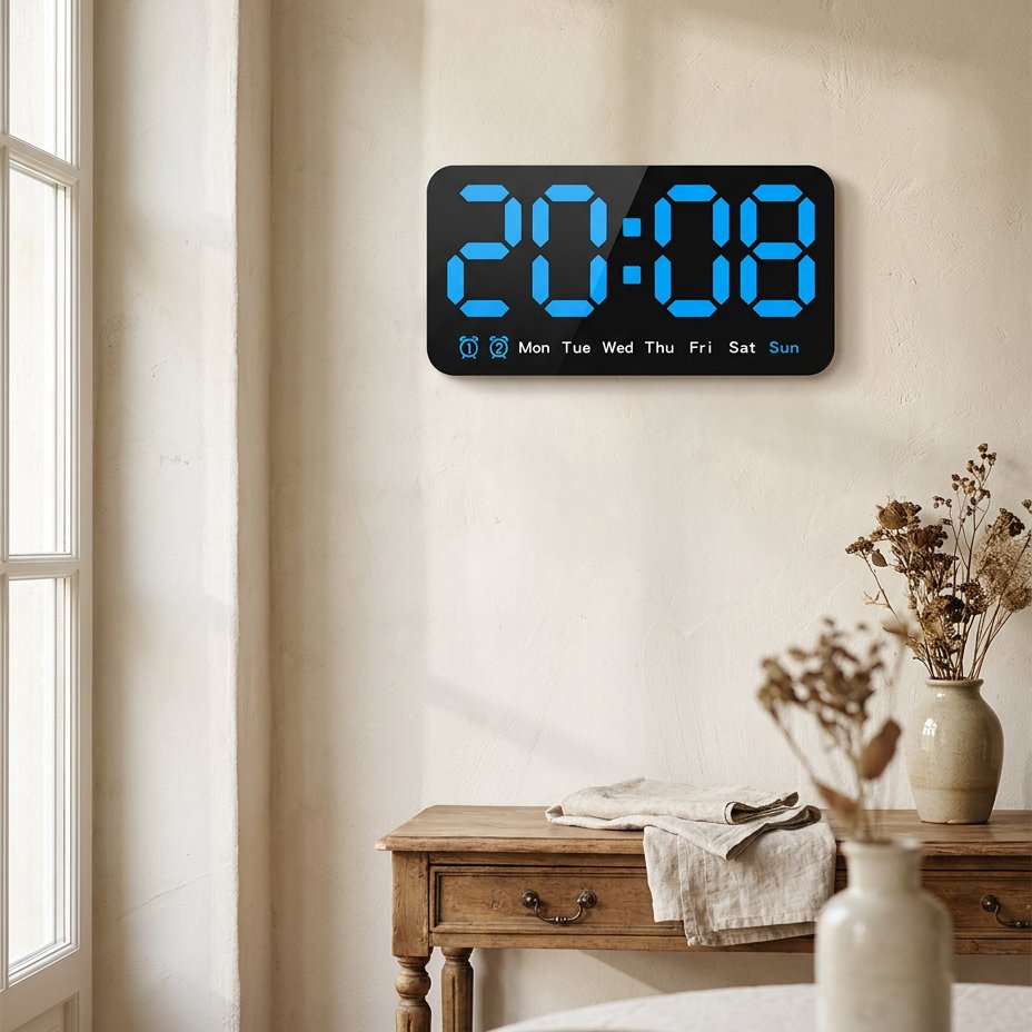 Horloge Murale LED Digitale