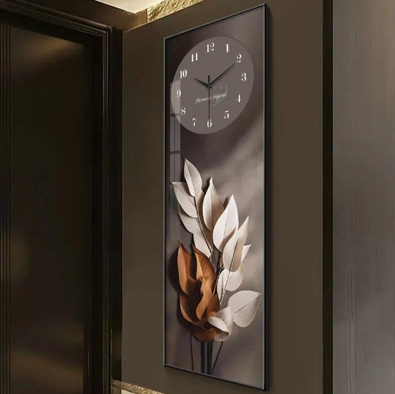 Horloge Murale Feuillage Lumineux