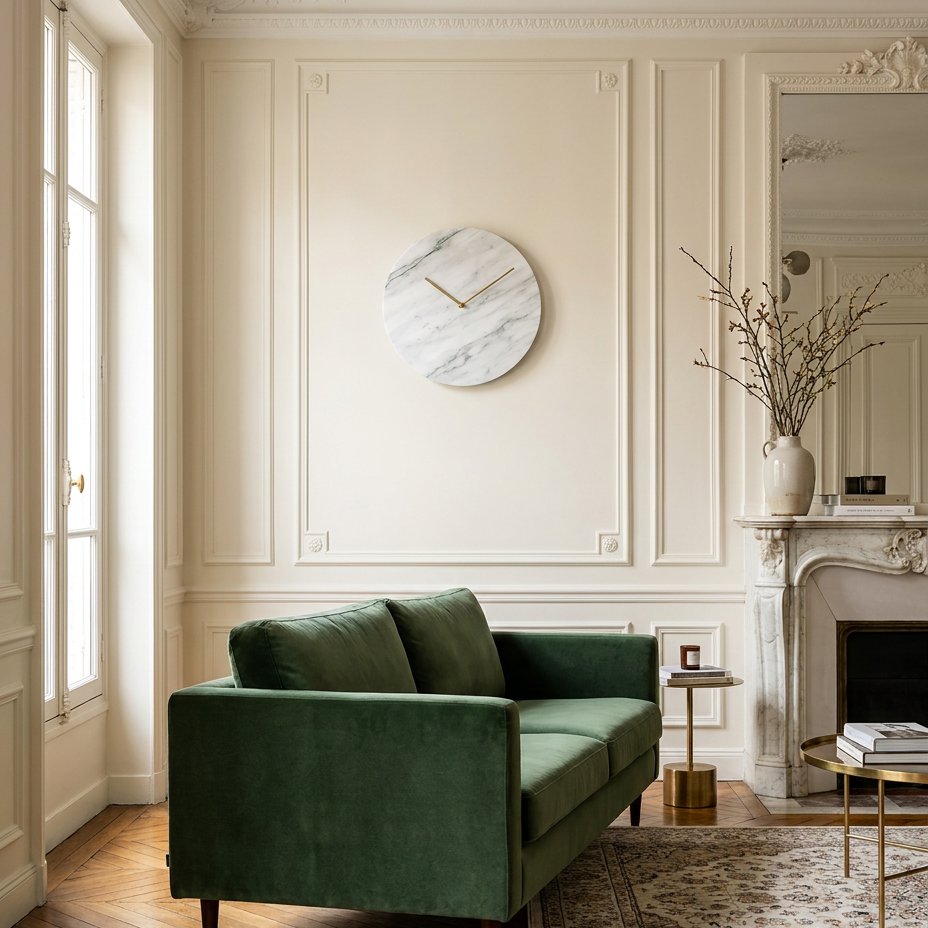 Horloge Murale Marbre Classique