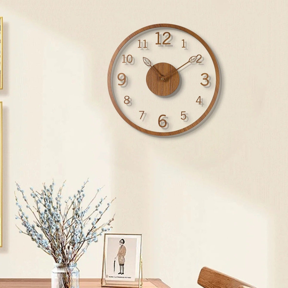 Horloge Murale Feuille