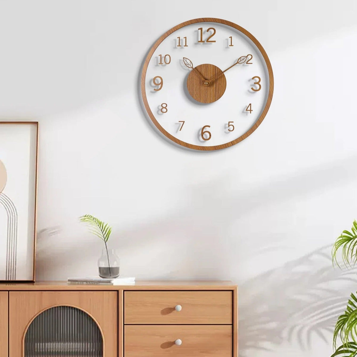 Horloge Murale Feuille