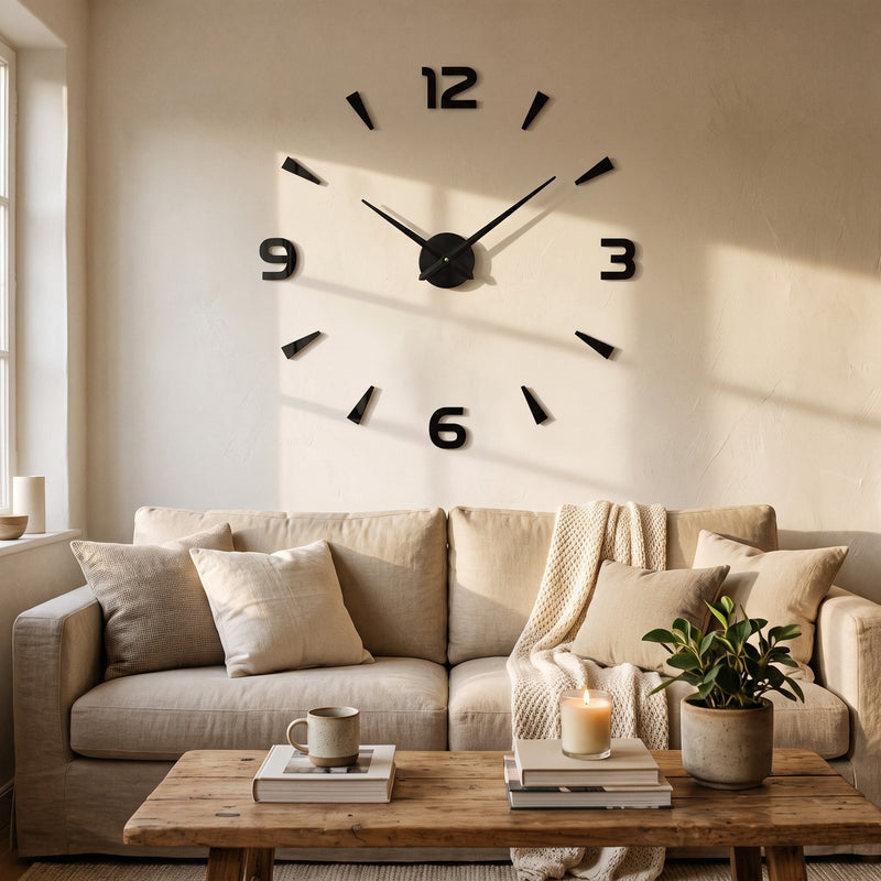 Horloge Murale Minimaliste Numérique