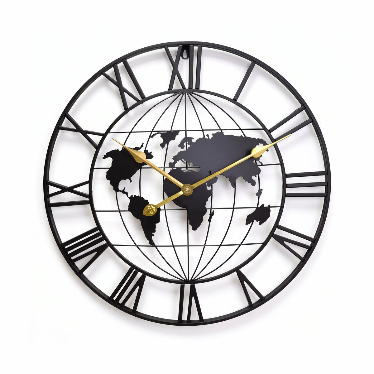 Horloge Murale Monde Métal