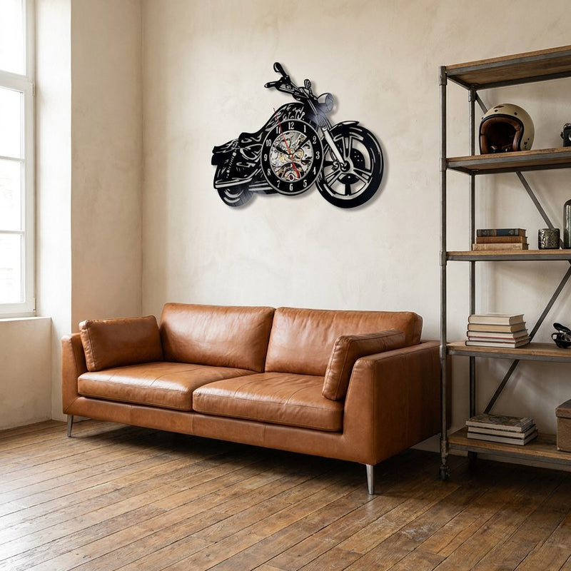 Horloge Murale Moto Design