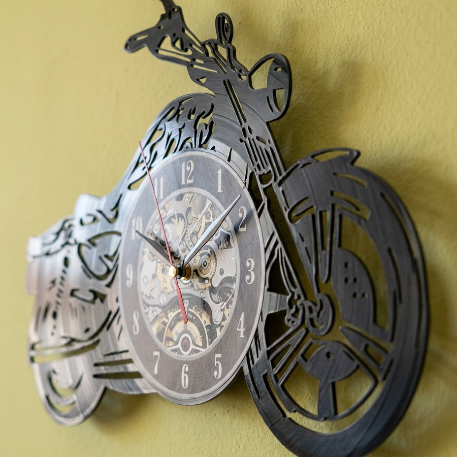 Horloge Murale Moto Design