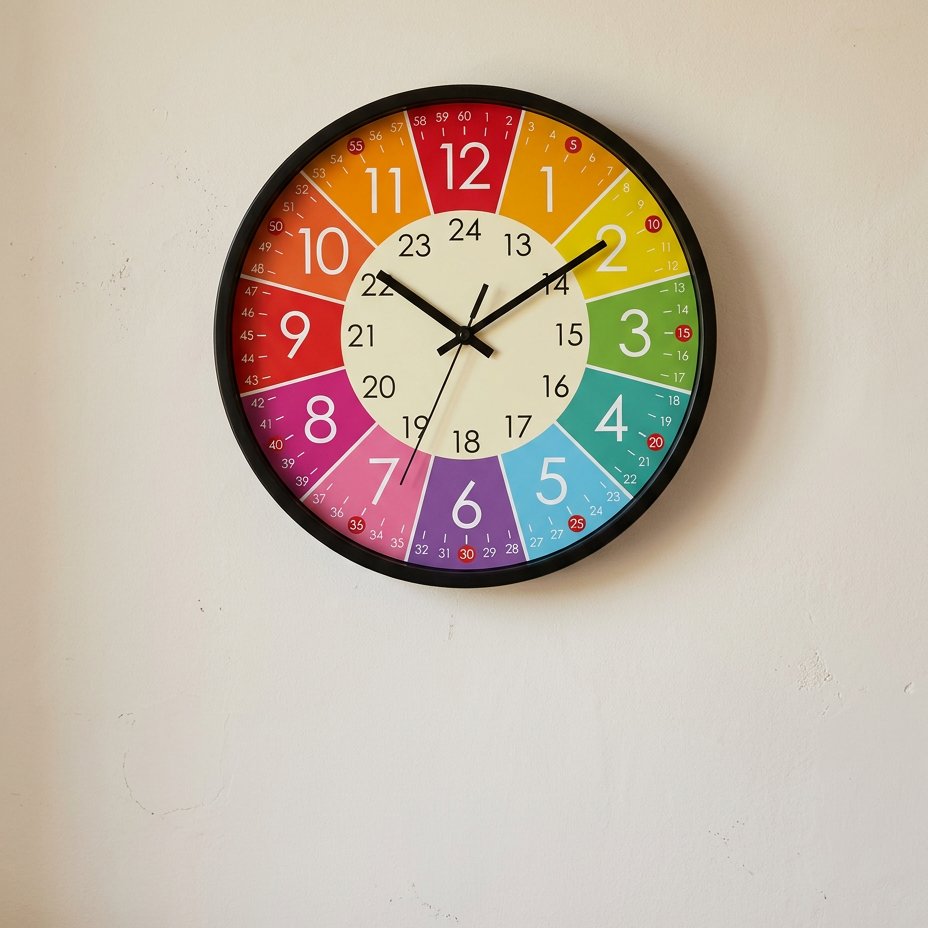 Horloge Murale Multicolores