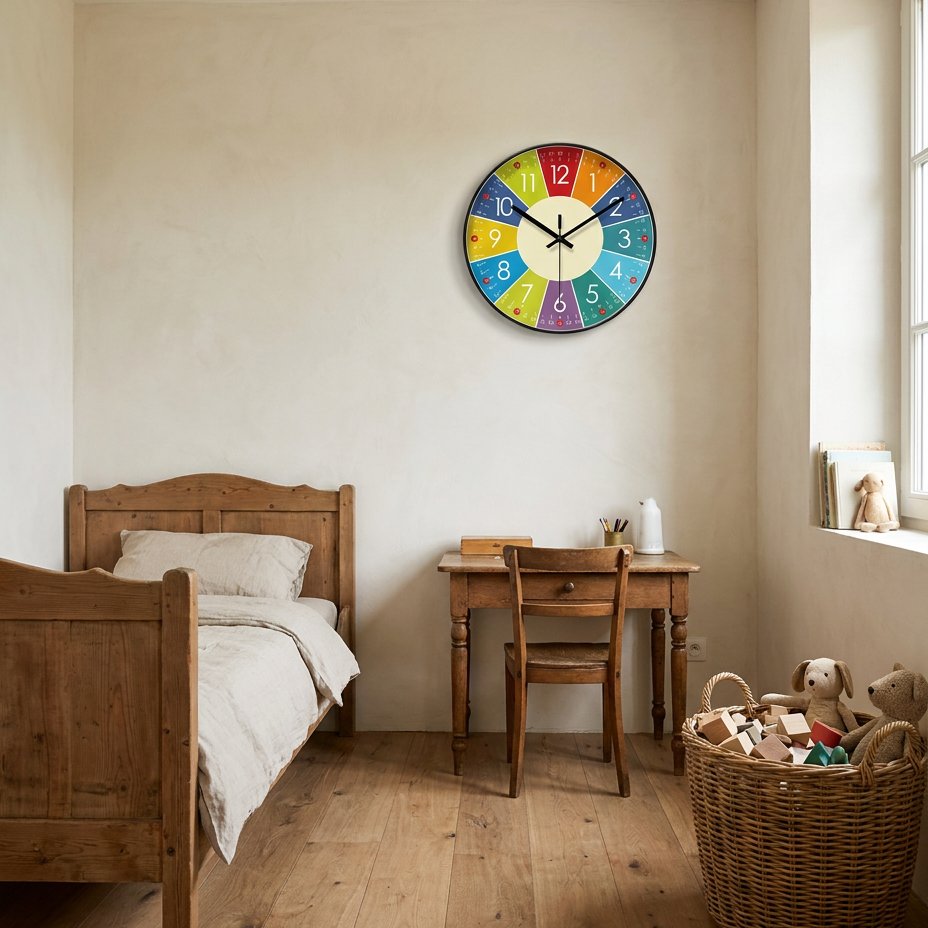 Horloge Murale Multicolores
