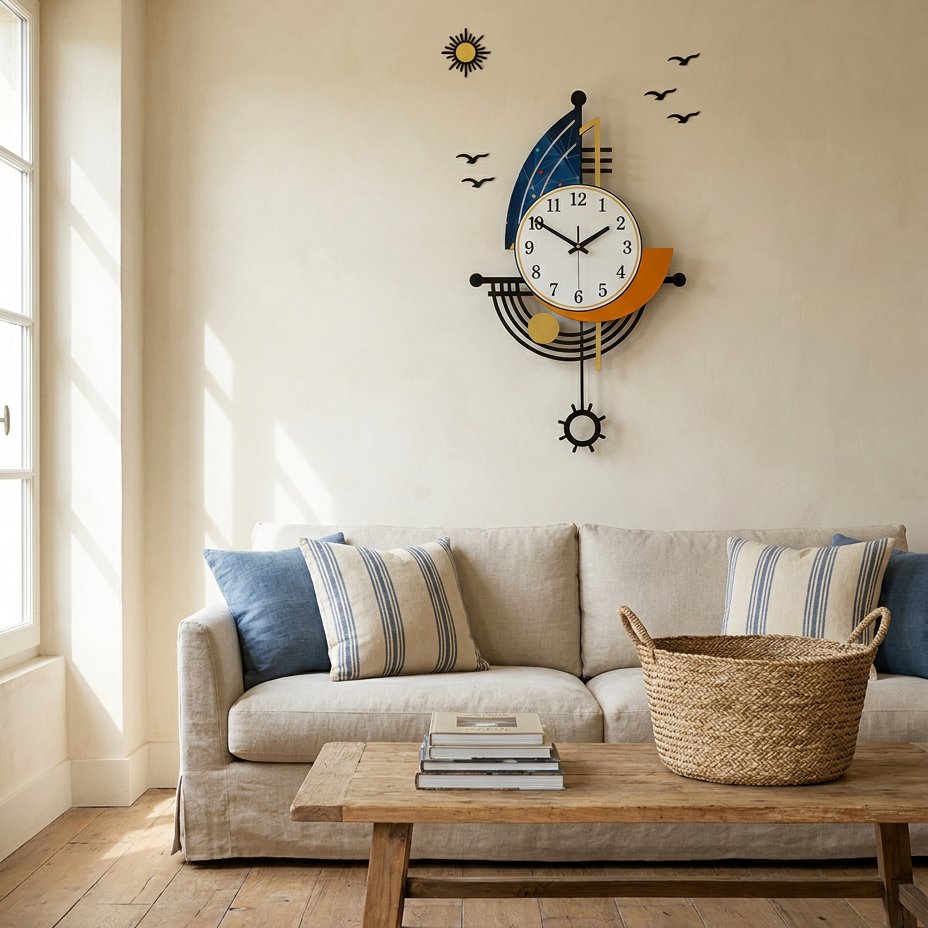 Horloge Murale Nautique Voile
