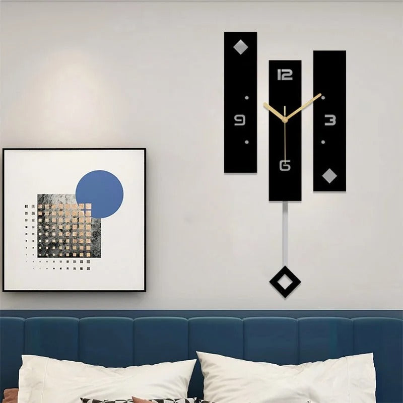 Horloge Murale Rectangulaire Moderne