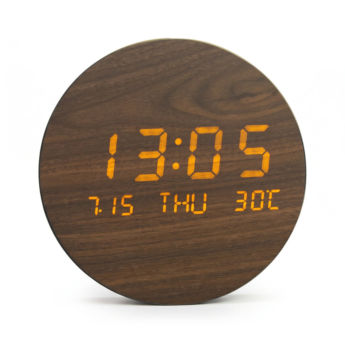 Horloge À Poser Numérique Bois