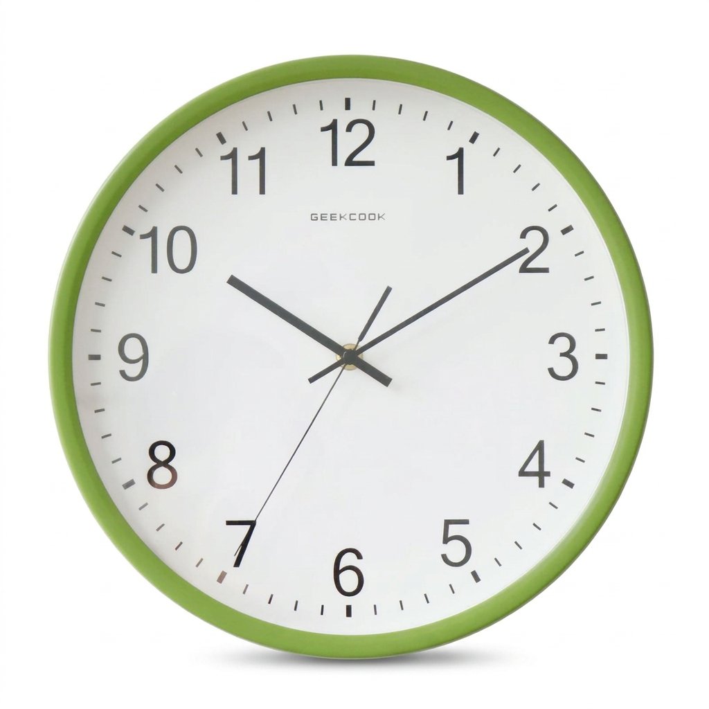 Horloge Murale Orange Chiffres