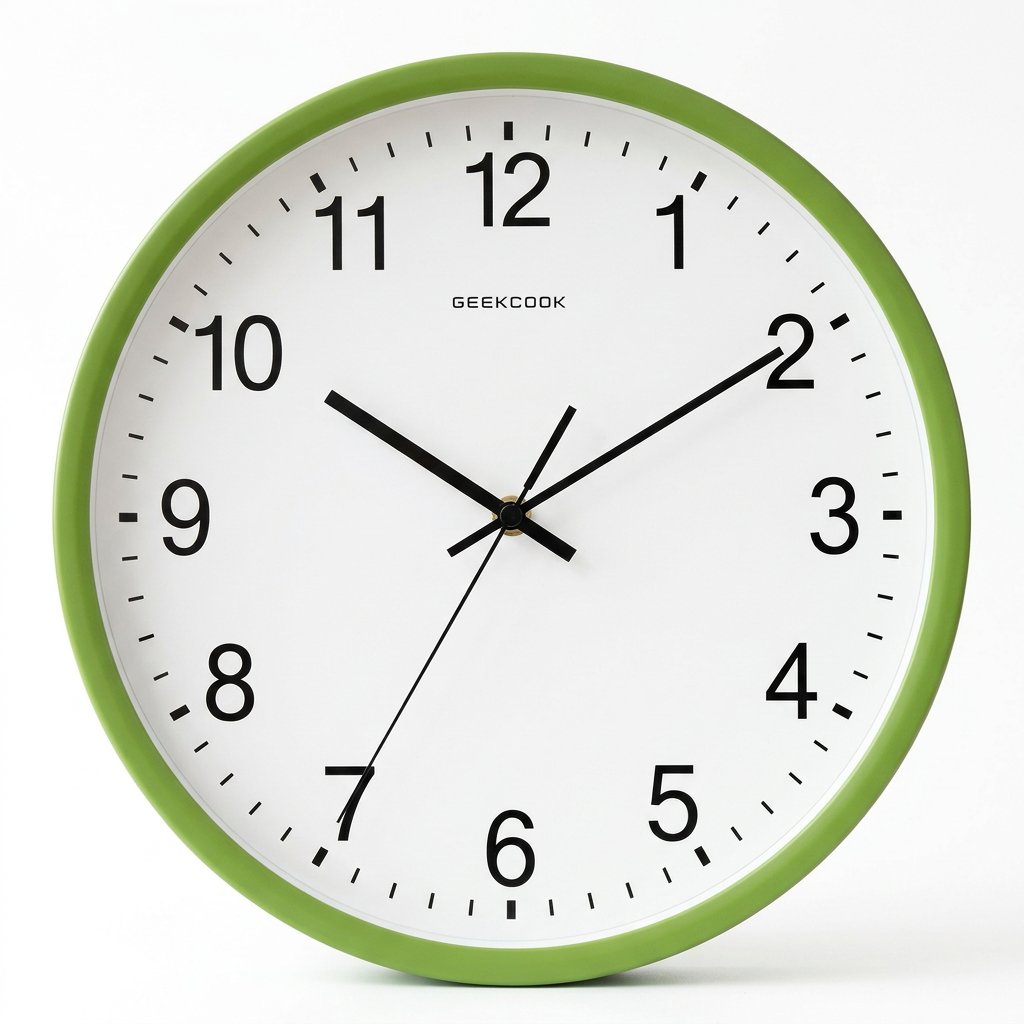 Horloge Murale Orange Chiffres
