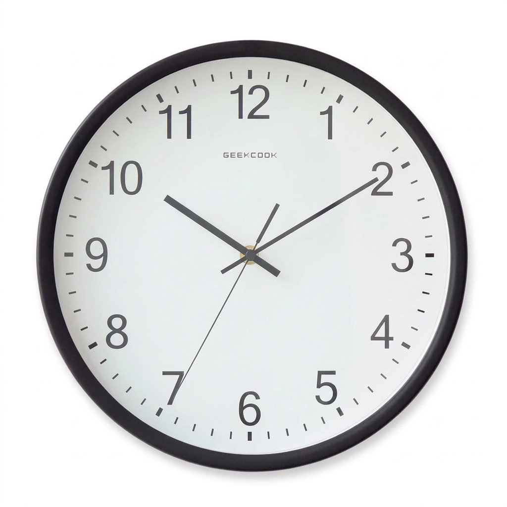 Horloge Murale Orange Chiffres