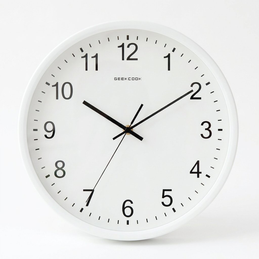 Horloge Murale Orange Chiffres