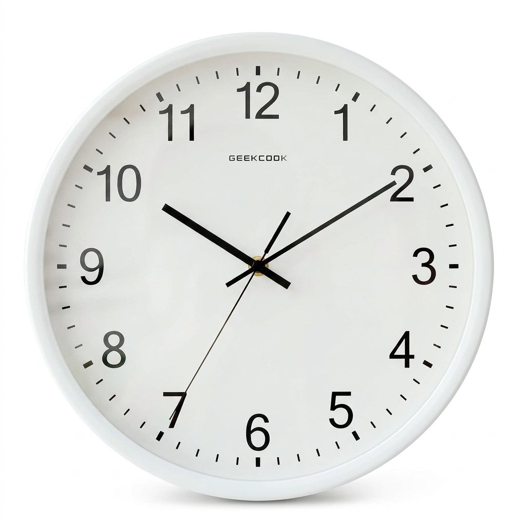 Horloge Murale Orange Chiffres