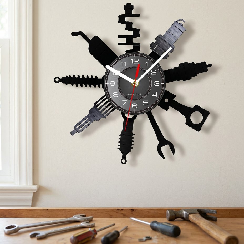 Horloge Murale Outils Mécanique