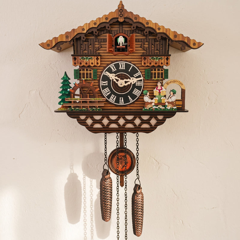 Horloge Murale Pendule Chalet Vintage