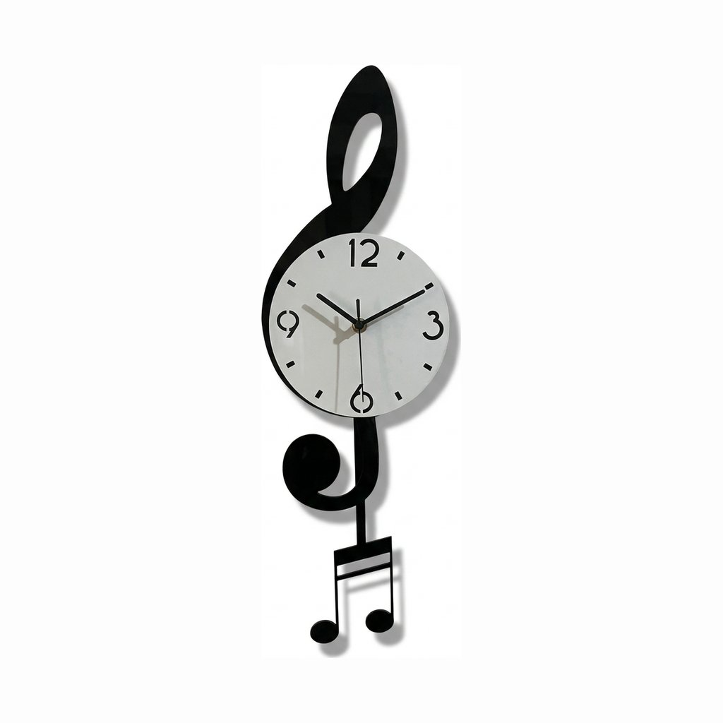 Horloge Murale Pendule Clé Sol