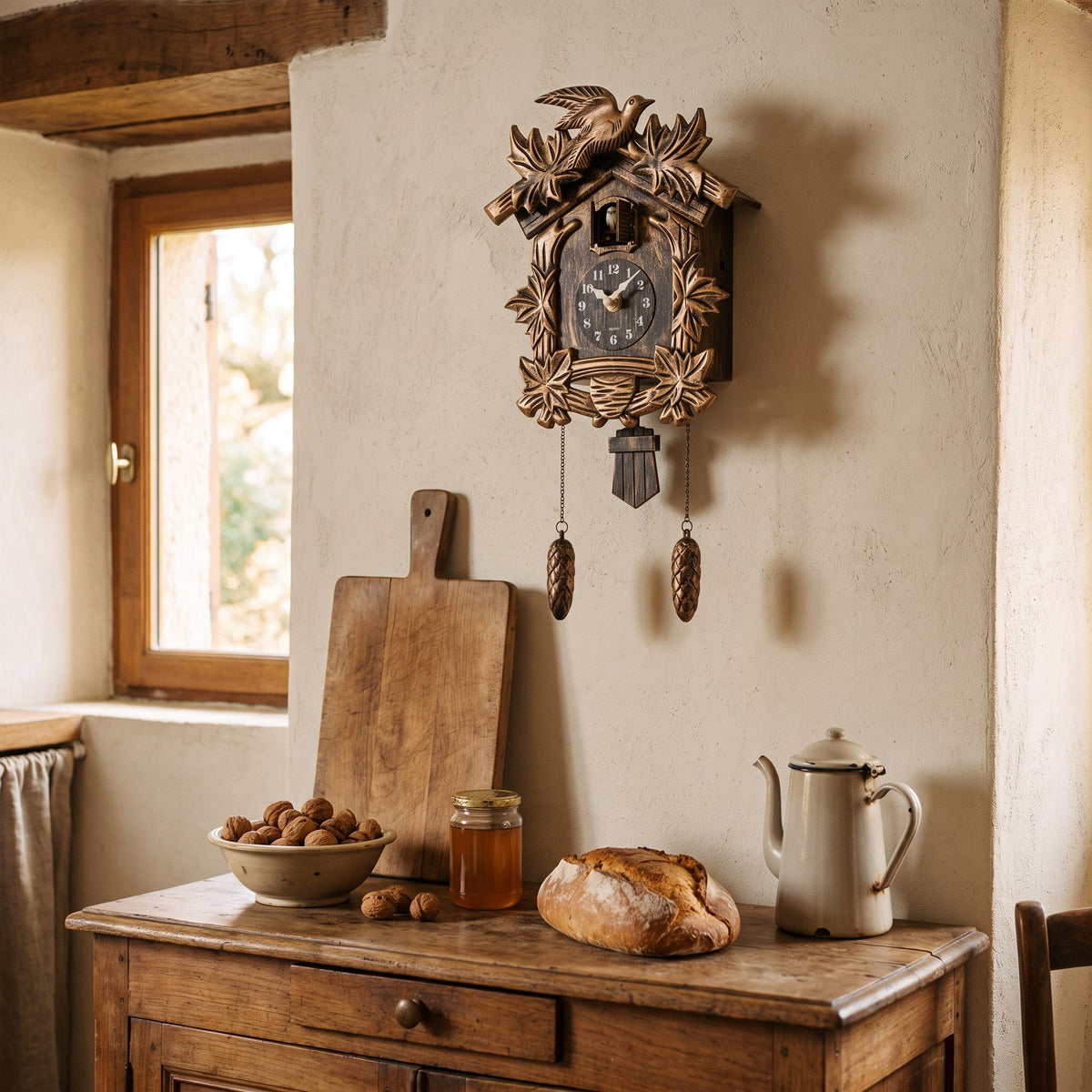 Horloge Murale Pendule Coucou Vintage