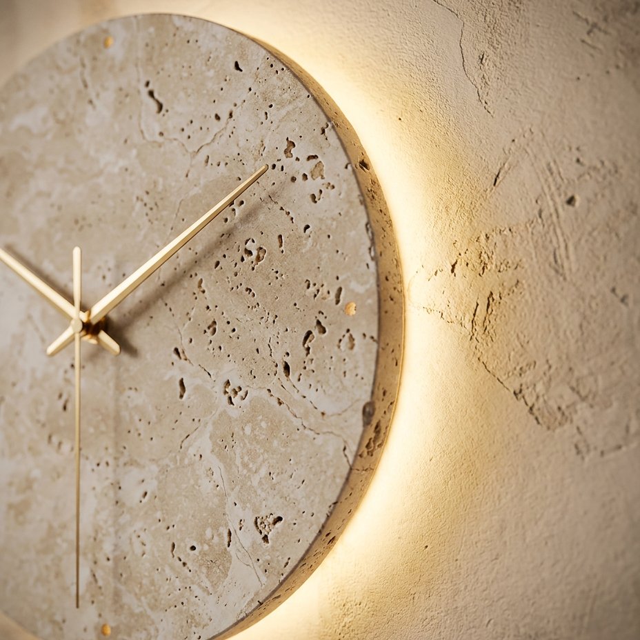 Horloge Murale Pierre Illumination