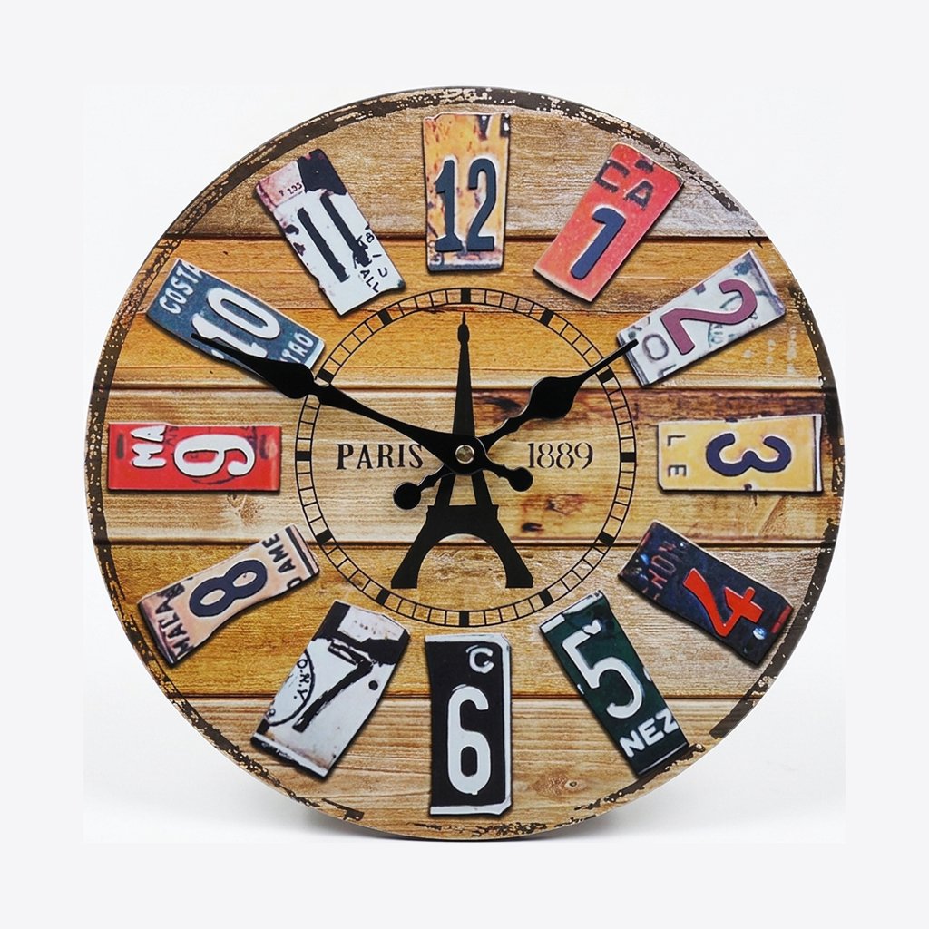 Horloge Murale Plaques Paris